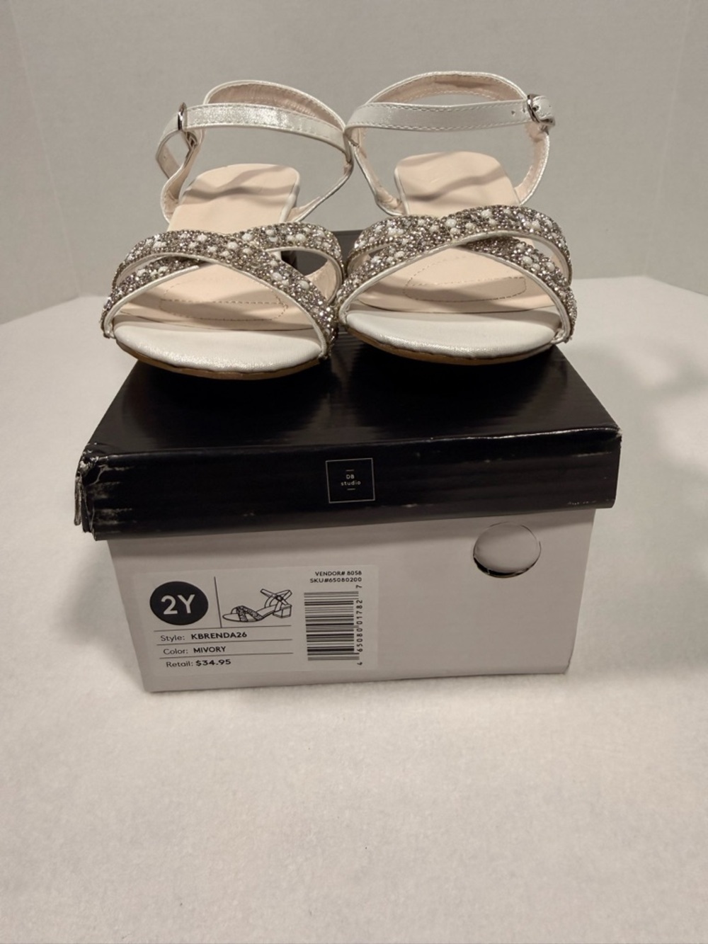 DB Studio Girls Dress Shoes Size 2 New - Picture 7 of 7